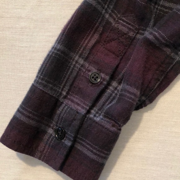 Paige Purple Flannel Shirt w/ Embellishments - Picture 6 of 9